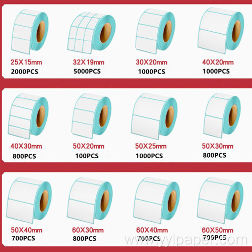 Thermal Sticker Paper Rolls Packaging Labels